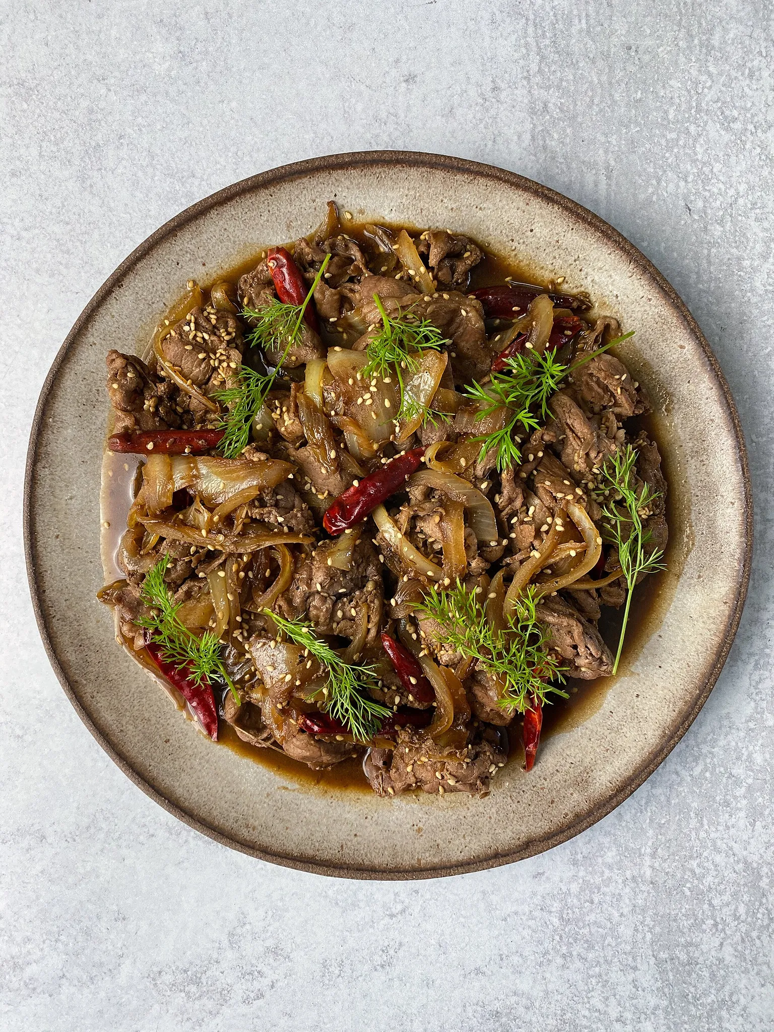 Stir Fried Cumin Lamb 孜然羊肉