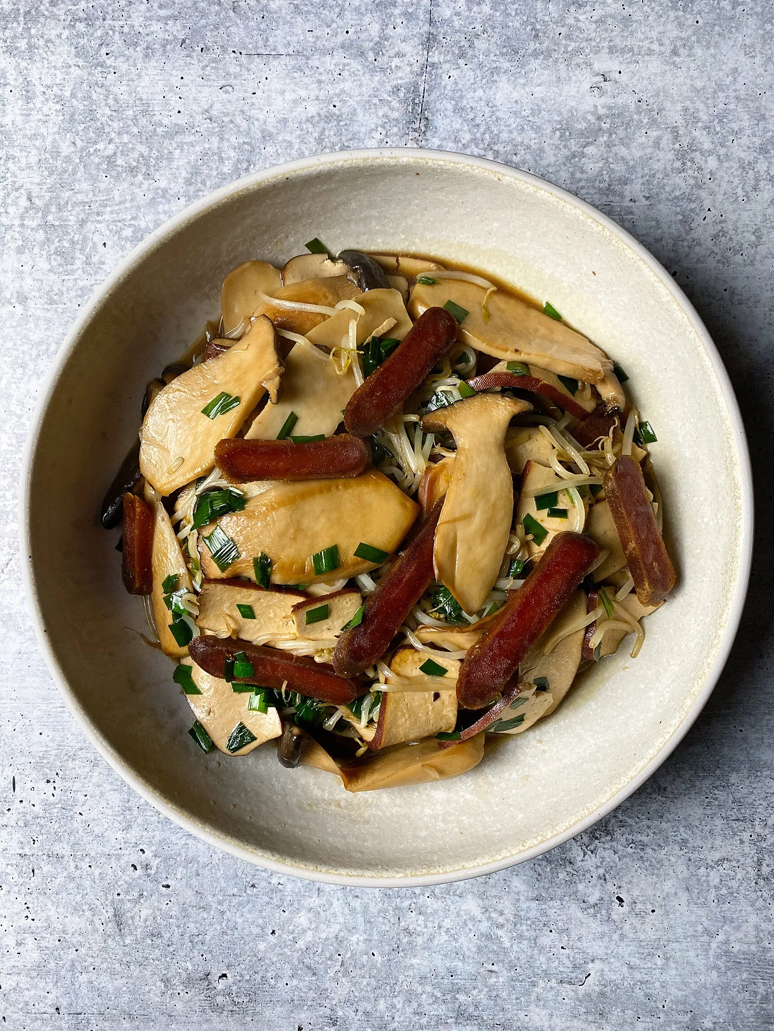 Stir Fried King Trumpets