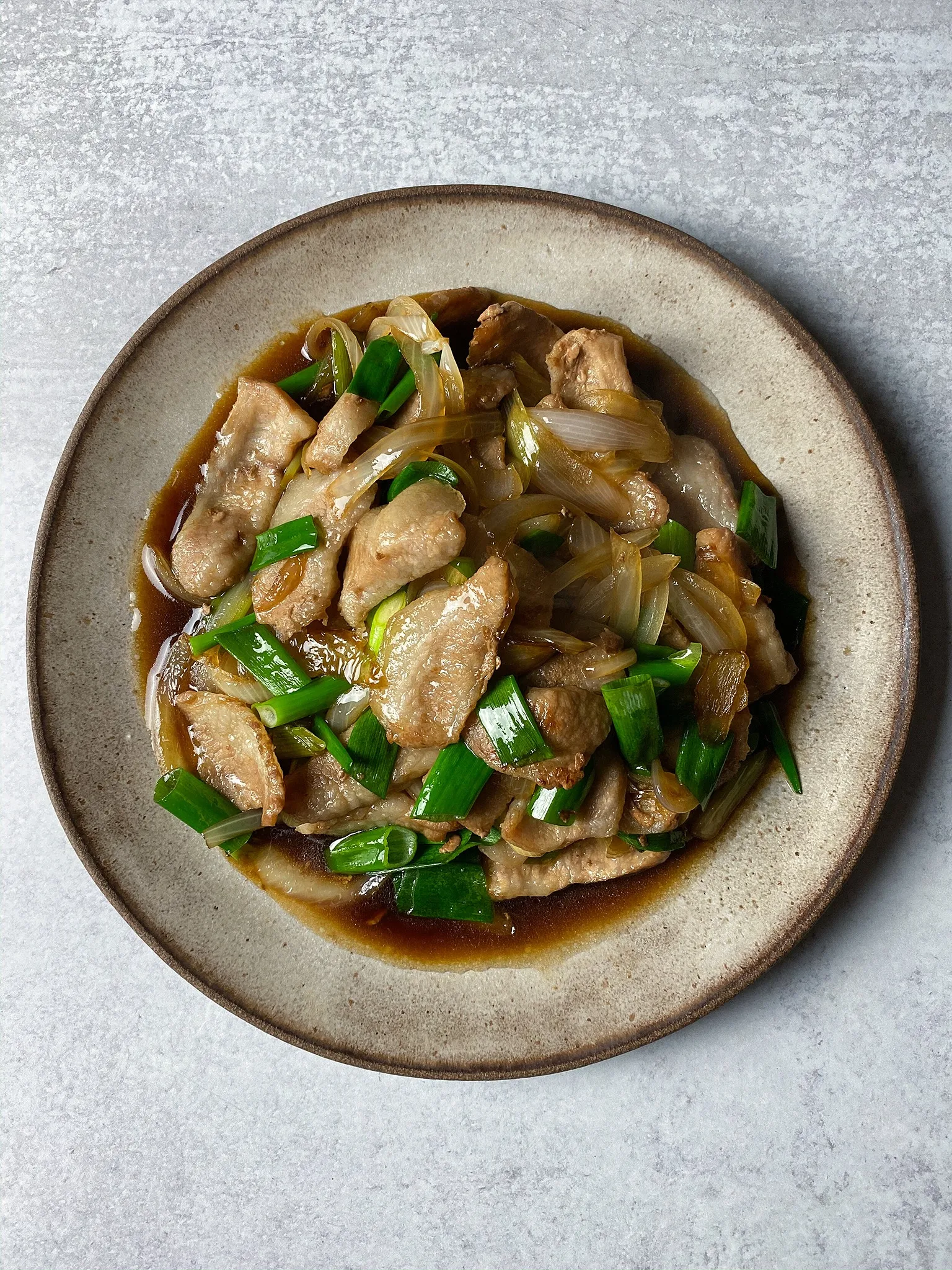 Stir Fried Pork Neck 豚の炒め物